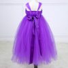 Purple,Gray Flower Girl Dresses Cute Kids Party Pageant Wedding Bridesmaid Bridal Tulle Tutu Dresses Princess Ball Gown 2-14 Y 4