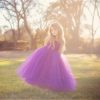 Purple,Gray Flower Girl Dresses Cute Kids Party Pageant Wedding Bridesmaid Bridal Tulle Tutu Dresses Princess Ball Gown 2-14 Y 6